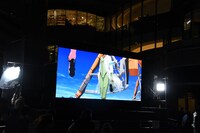 「シン・エヴァンゲリオン劇場版 AVANT1（冒頭10分40秒00コマ）0706版」上映の模様。