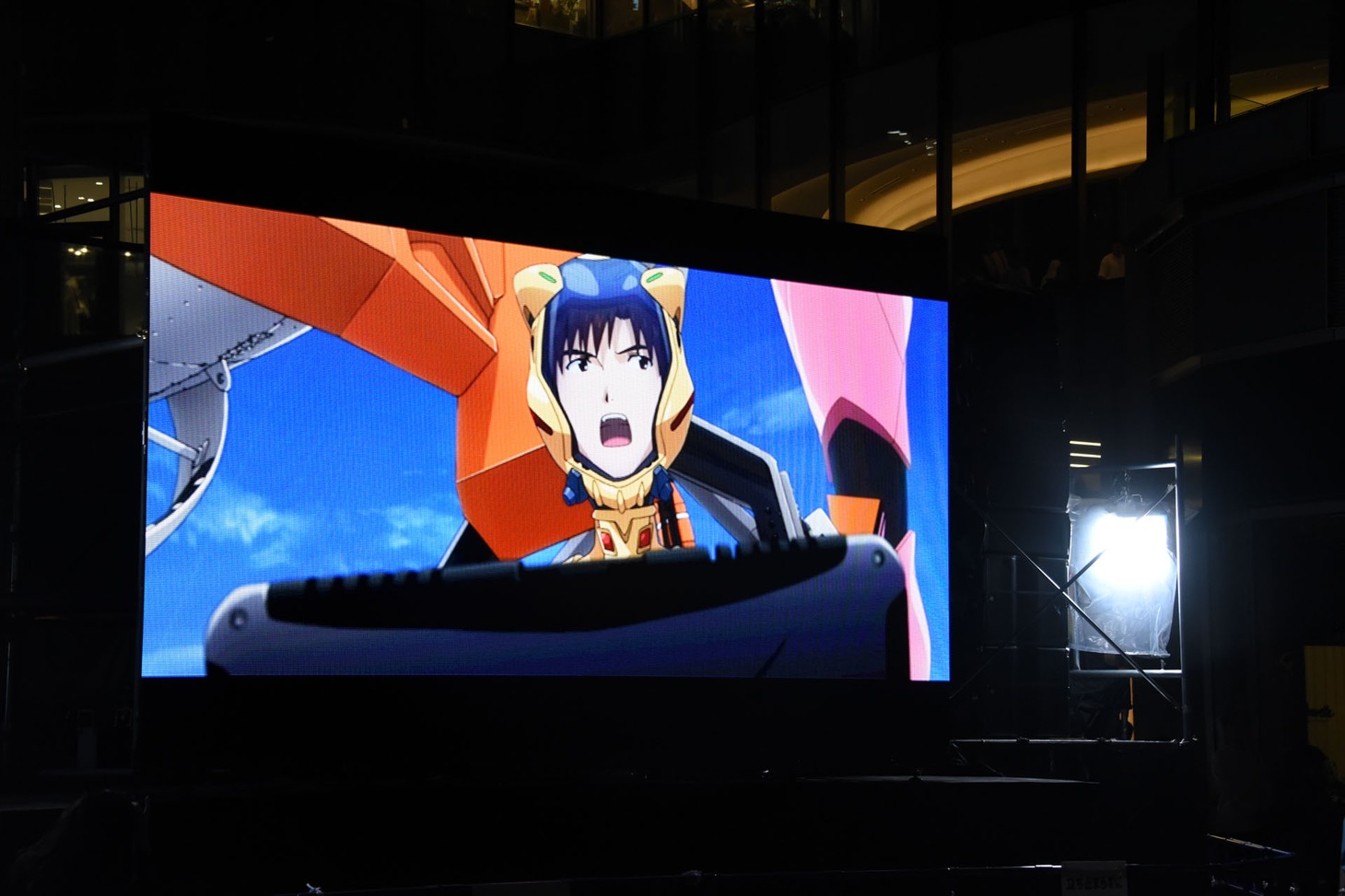 「シン・エヴァンゲリオン劇場版 AVANT1（冒頭10分40秒00コマ）0706版」上映の模様。