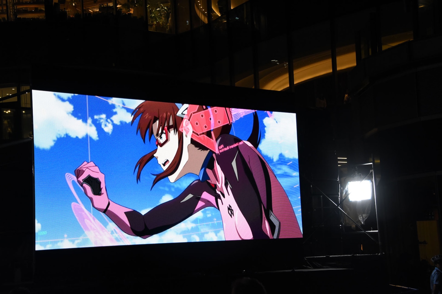 「シン・エヴァンゲリオン劇場版 AVANT1（冒頭10分40秒00コマ）0706版」上映の模様。