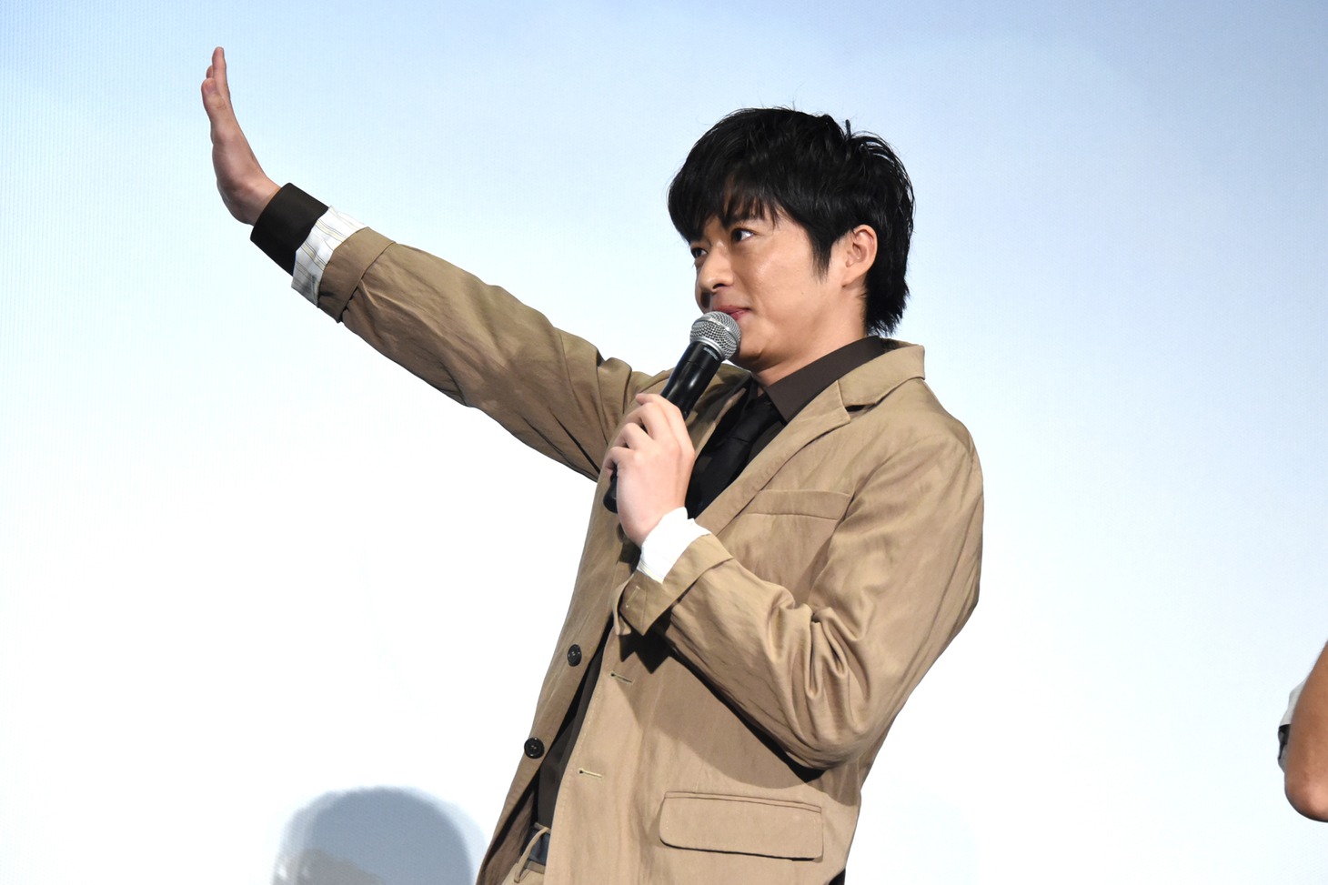 追加キャストが予告編に映っていたと聞いて「僕わかりました！」と手を挙げる田中圭。