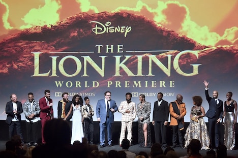 「ライオン・キング」ワールドプレミアの様子。