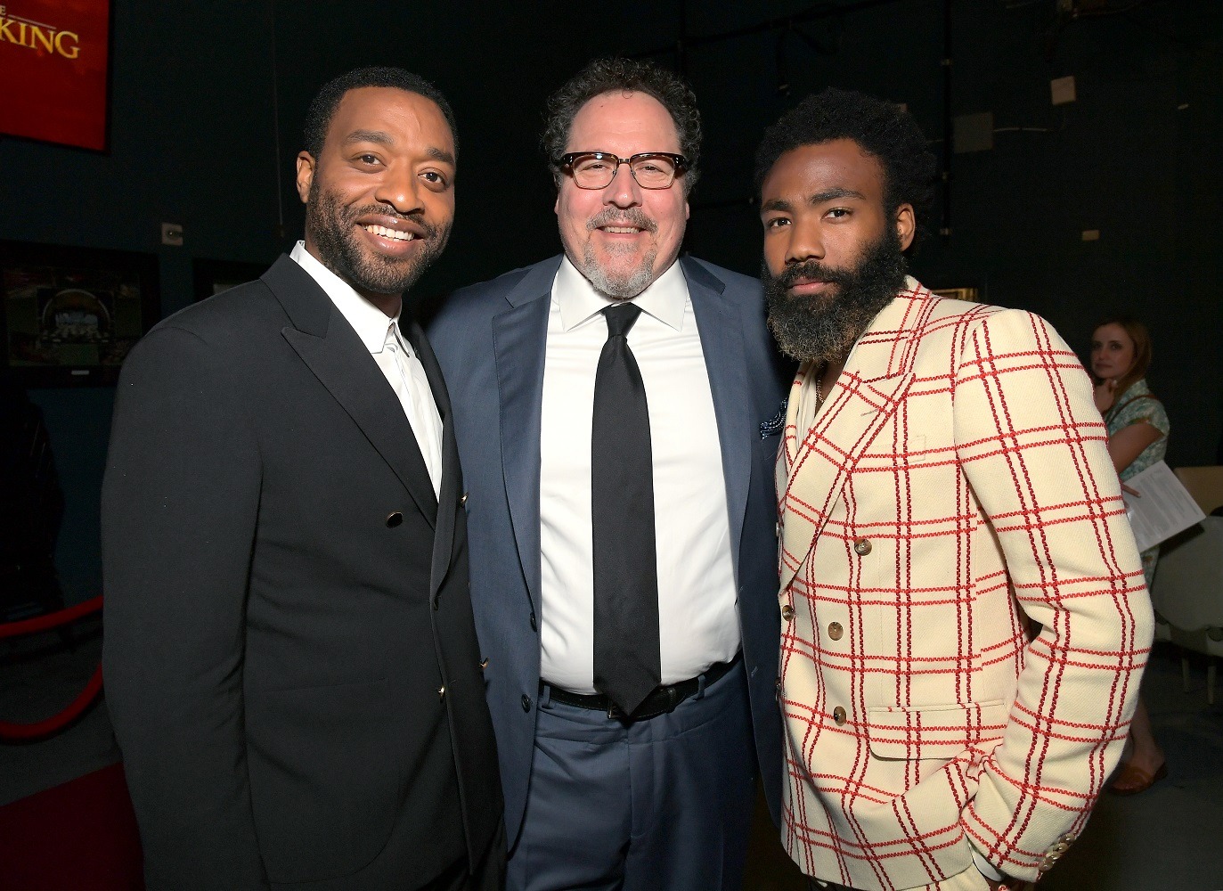 左からキウェテル・イジョフォー、ジョン・ファヴロー、ドナルド・グローヴァー。