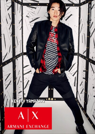 A|X アルマーニ エクスチェンジ×山崎賢人 キャンペーンビジュアル