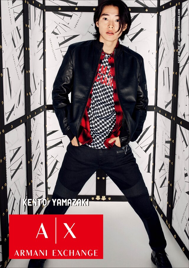 A|X アルマーニ エクスチェンジ×山崎賢人 キャンペーンビジュアル