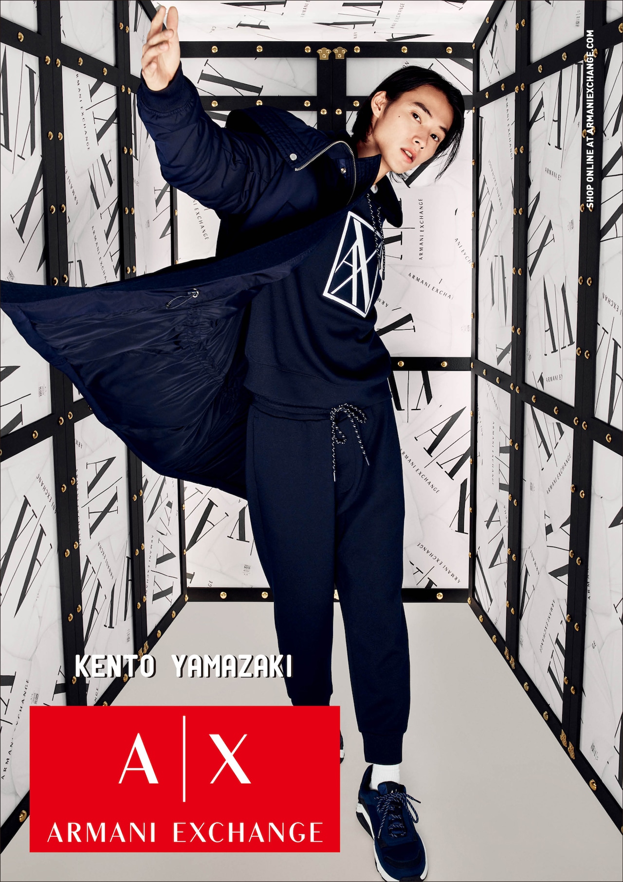 日本人初！山崎賢人がA|X アルマーニ エクスチェンジの広告モデルに