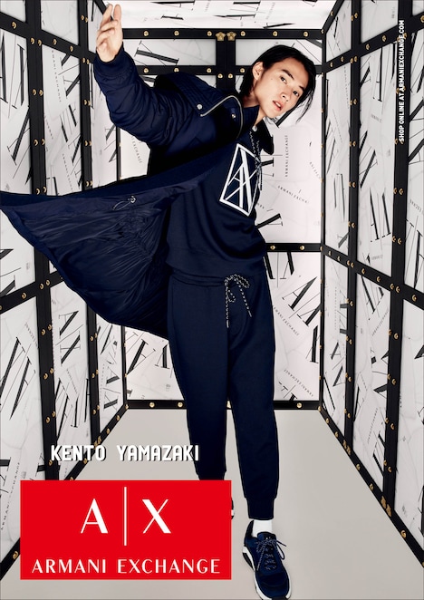 A|X アルマーニ エクスチェンジ×山崎賢人 キャンペーンビジュアル