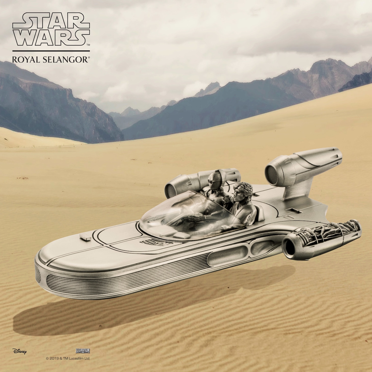 ROYAL SELANGOR「スター・ウォーズ」 コレクション「ヴィークル ランドスピーダー レプリカ」ビジュアル