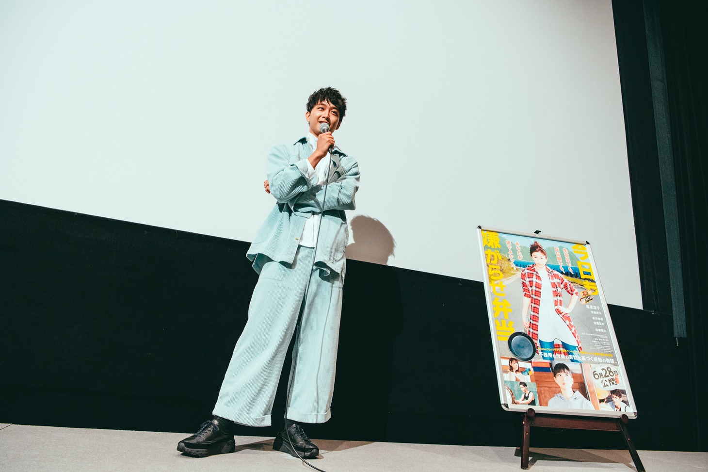 「今日も嫌がらせ弁当」トークショーに登壇した佐藤寛太。