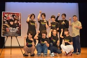 「恋するアンチヒーロー THE MOVIE」完成披露舞台挨拶の様子。