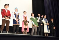 「劇場版 仮面ライダージオウ Over Quartzer」「騎士竜戦隊リュウソウジャー THE MOVIE タイムスリップ！恐竜パニック!!」初日舞台挨拶の様子。