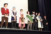 「劇場版 仮面ライダージオウ Over Quartzer」「騎士竜戦隊リュウソウジャー THE MOVIE タイムスリップ!恐竜パニック!!」初日舞台挨拶の様子。