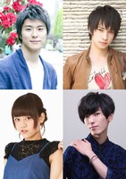 上段左から時計回りに片山福十郎、ランズベリー・アーサー、山谷祥生、朝井彩加。