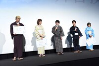 「天気の子」大ヒット御礼舞台挨拶の様子。