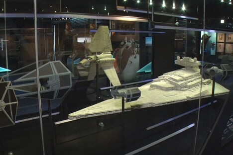 模型展示の様子。