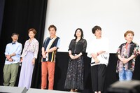 「ONE PIECE STAMPEDE」公開記念舞台挨拶の様子。