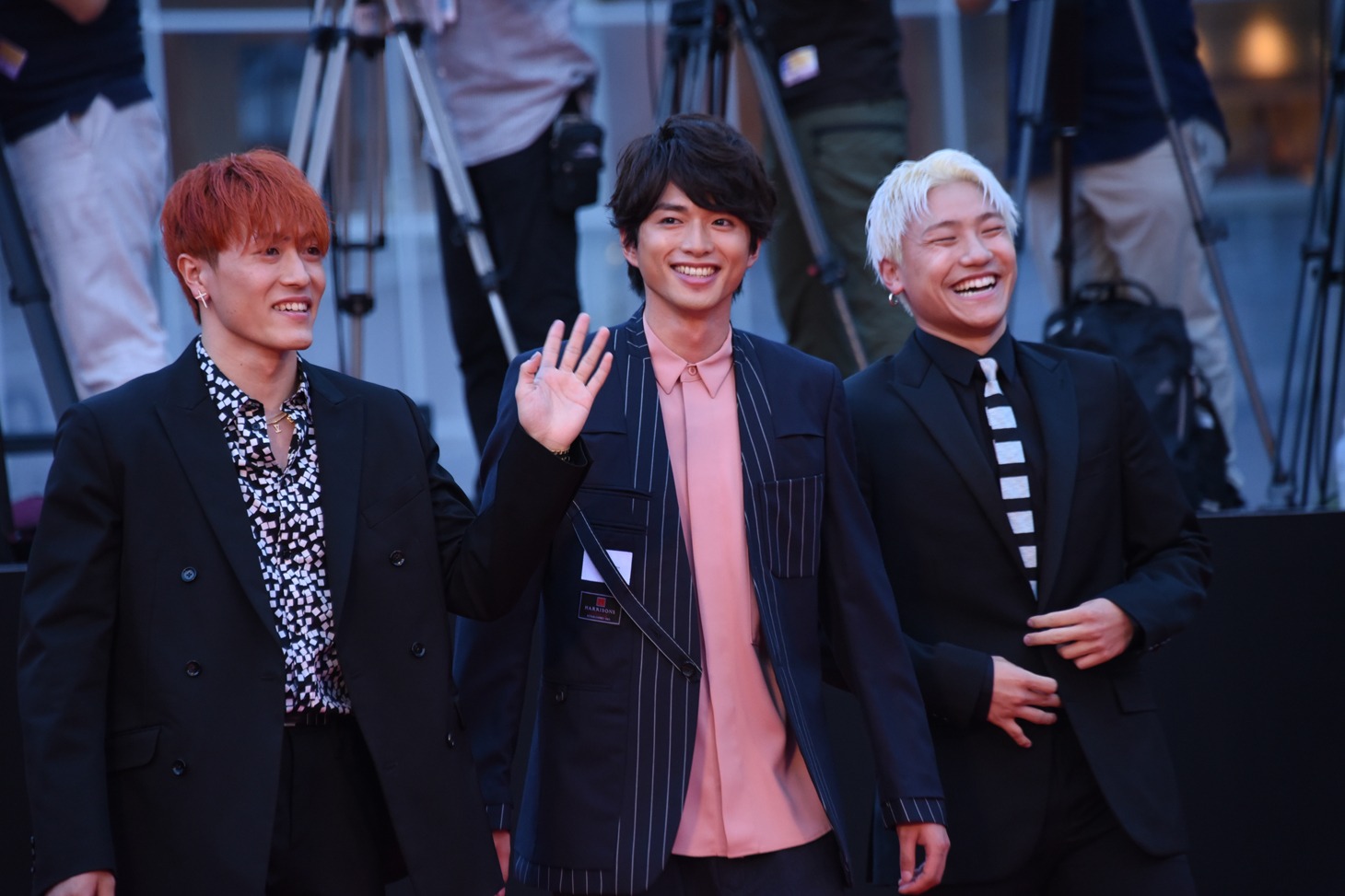 左から中務裕太、白洲迅、小森隼。