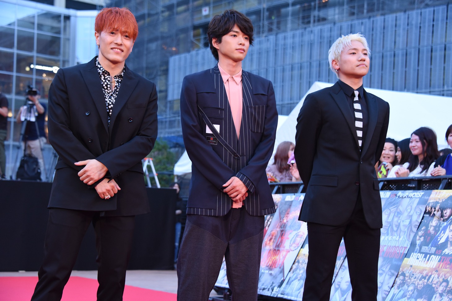 左から中務裕太、白洲迅、小森隼。