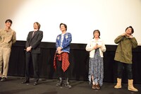 「ビルド NEW WORLD 仮面ライダーグリス」完成披露舞台挨拶の様子。