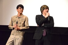 「新宿ロケット」と称された越智友己（左）と水上剣星（右）。