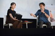 プレゼント抽選会の様子。