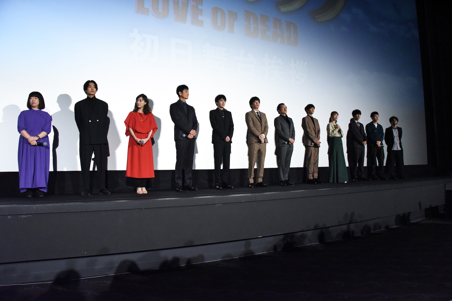 「劇場版おっさんずラブ ～LOVE or DEAD～」初日舞台挨拶の様子。