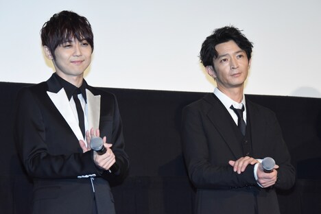 「二ノ国」公開記念舞台挨拶の様子。