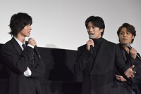 「二ノ国」公開記念舞台挨拶の様子。