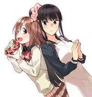 マンガ「新米姉妹のふたりごはん」より、サチ（左）とあやり（右）。(c)柊ゆたか／KADOKAWA