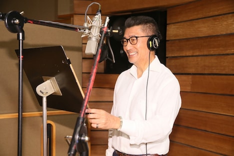 「まったく記憶にございません」収録時の中井貴一。