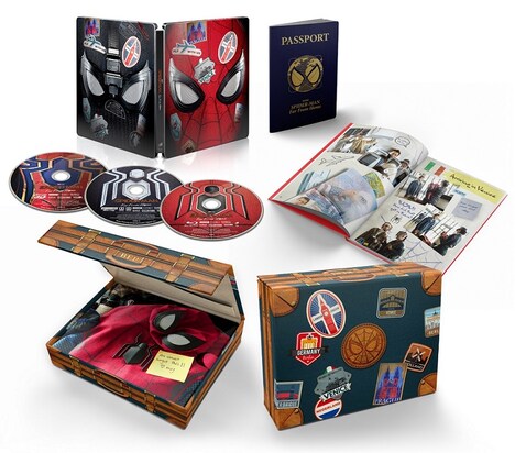 「スパイダーマン：ファー・フロム・ホーム」日本限定プレミアム・スチールブック・エディションの展開図。