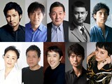上段左から青木崇高、渡辺いっけい、北見敏之、藤本隆宏、小柳友。下段左から神野三鈴、勝村政信、段田安則、仲村トオル、菊地凛子。