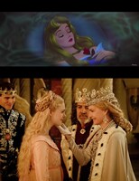 「眠れる森の美女」（上）、「マレフィセント2」（下）。※「眠れる森の美女」ディズニーデラックスで配信中 (c) 2019 Disney