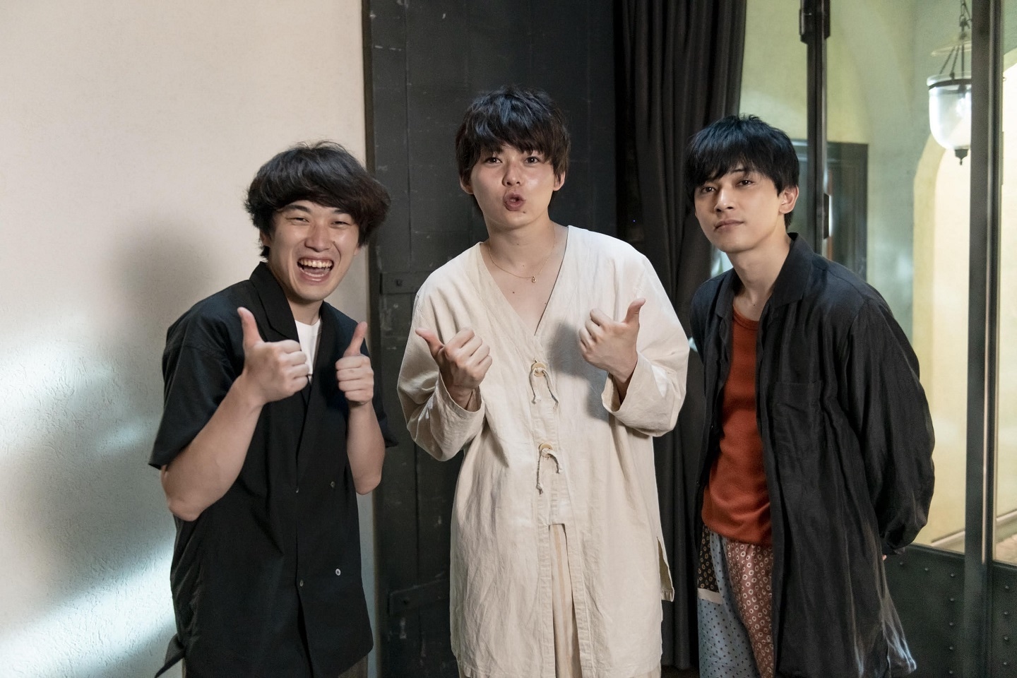 左から佐藤寛太、岸洋佑、吉沢亮。