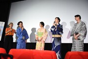 「おいしい家族」特別試写会の様子。