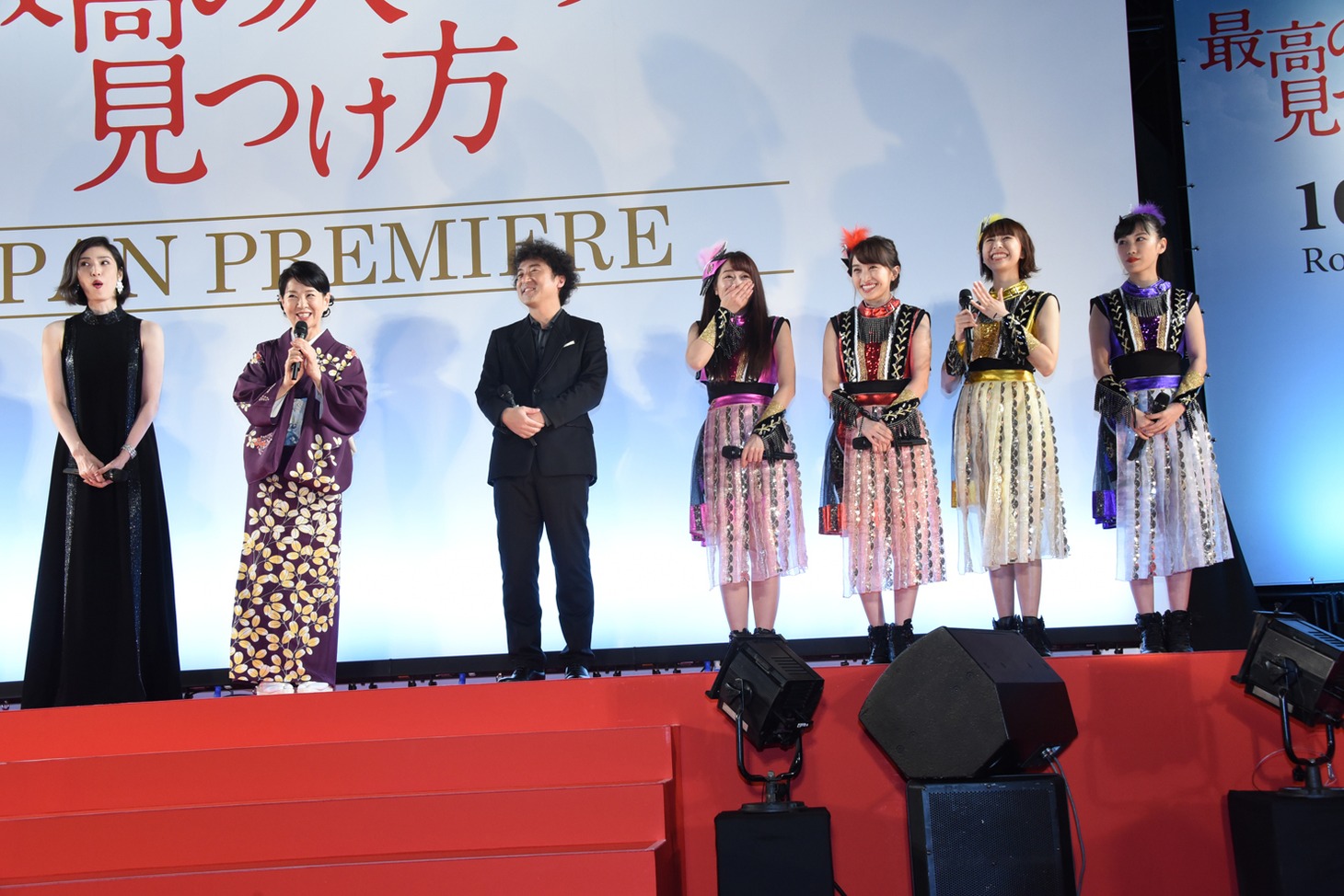 「最高の人生の見つけ方」ジャパンプレミアの様子。