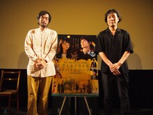 左から今泉力哉、燃え殻。