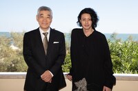 第76回ヴェネツィア国際映画祭に参加した柄本明（左）とオダギリジョー（右）。(c)Kazuko Wakayama
