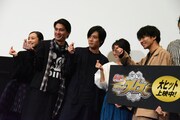 「ビルド NEW WORLD 仮面ライダーグリス」公開記念舞台挨拶の様子。