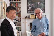 左から是枝裕和、ケン・ローチ。