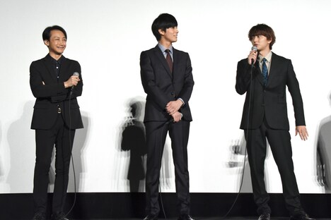 左から永山たかし、岩永徹也、稲葉友。