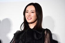 2019年9月10日に「ヒキタさん！ ご懐妊ですよ」の完成披露上映会に参加した北川景子。