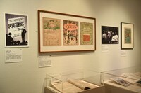 日本初の映画雑誌・活動写真界の展示風景。