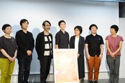 諏訪敦彦、小田香とプログラム・コーディネーターたち。
