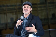 「アド・アストラ」来日記者会見より、ブラッド・ピット。