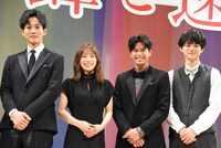 「蜜蜂と遠雷」完成披露試写会の様子。