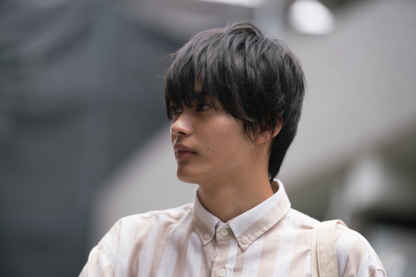 「主人公」第3話より、神尾楓珠演じる原純太。
