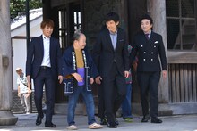 左から佐野和真、佐藤蛾次郎、西島秀俊、池田鉄洋。