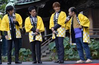 左から西島秀俊、伊藤淳史、佐野和真、佐藤蛾次郎。