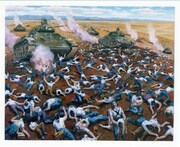 赤星月人「葛根廟事件邦人遭難の図」天恩山 五百羅漢寺所蔵