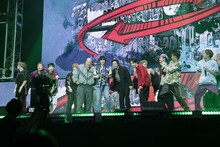 「『HiGH&LOW THE WORST』vs『THE RAMPAGE from EXILE TRIBE』完成披露試写会 & PREMIUM LIVE SHOW」9月17日公演より、寸劇コーナーの様子。